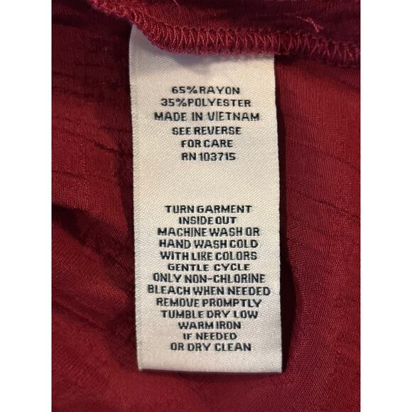 Nanette Lepore Smocked Peplum Tank Top Red Size M - Picture 3 of 3